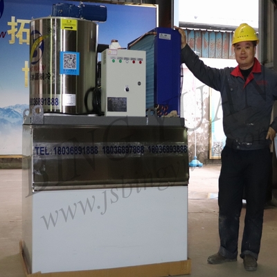 Macchina commerciale 1ton del fiocco del ghiaccio di rendimento elevato 3.94kw~90kw
