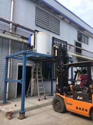 macchina della macchina per ghiaccio del fiocco di neve di 70kw 10ton per il dispositivo di raffreddamento dei frutti di mare