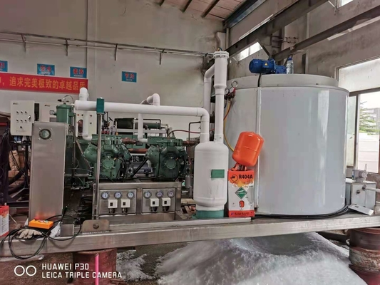 Grande macchina di fabbricazione di ghiaccio SUS304 attrezzatura di raffreddamento concreta 30ton/Day