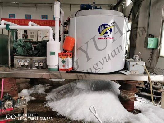 Grande macchina di fabbricazione di ghiaccio SUS304 attrezzatura di raffreddamento concreta 30ton/Day