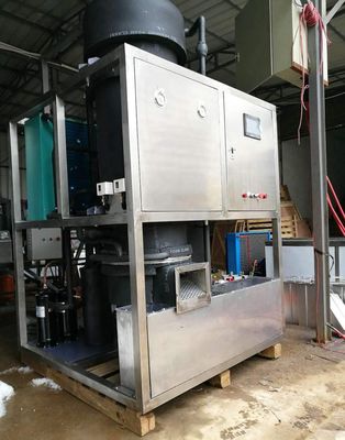 2 macchina del ghiaccio raffreddata aria di tonnellata 22mm, macchina di fabbricazione di ghiaccio automatica