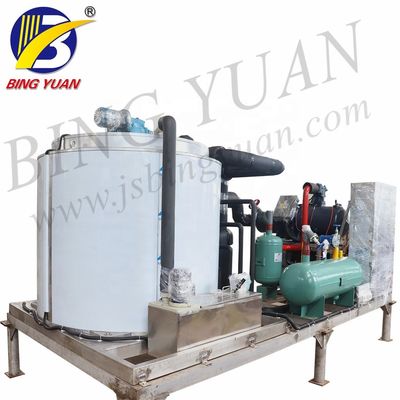 Macchina della macchina per ghiaccio del fiocco di raffreddamento per evaporazione 220V 15T 69KW