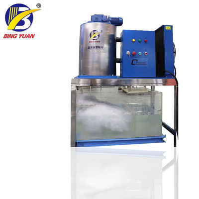 SUS304 380 macchina della macchina per ghiaccio del fiocco di volt R22 10T, macchina del ghiaccio del fiocco per il pesce